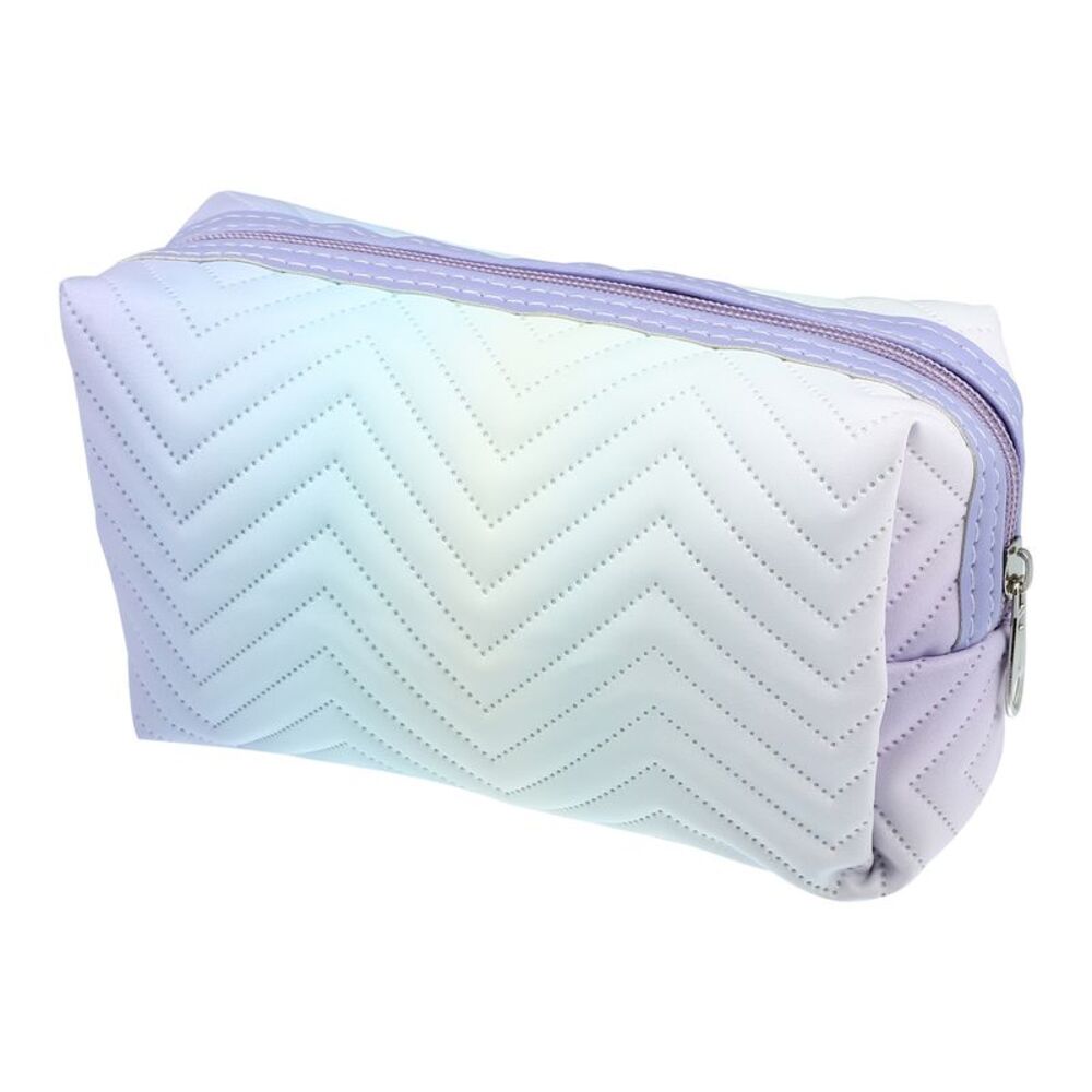 Travel Portable Small Makeup Toiletry Organizer Bag Gradient Purple